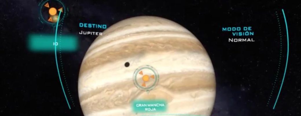 Imagen de viaje interplanetario a júpiter